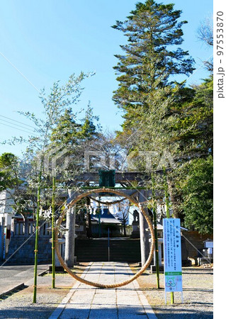 【一宮町　上総国一ノ宮「玉前神社」二の鳥居と茅の輪】 97553870