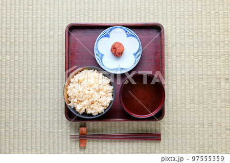 日本の庶民の食事（江戸時代風） 97555359