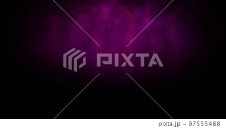QR code scanner with neon elements against distressed background 97555488