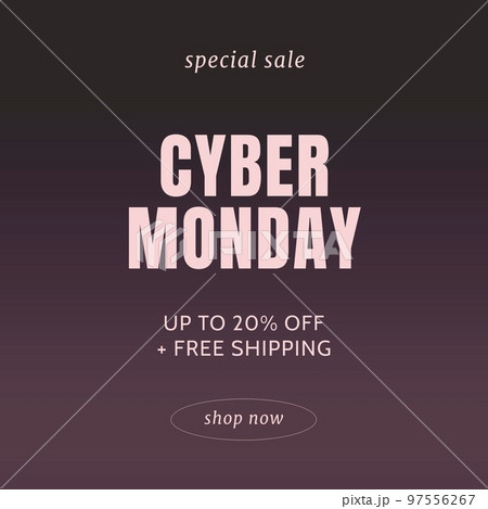 Image of cyber monday on brown background Image of cyber monday on brown background 97556267