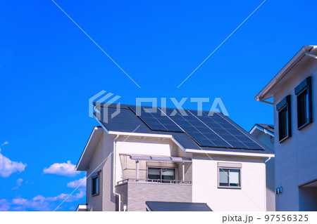 ソーラー発電の新築再エネ住宅 ソーラー発電の新築再エネ住宅 97556325