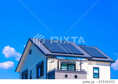 ソーラー発電の新築再エネ住宅 ソーラー発電の新築再エネ住宅 97556341
