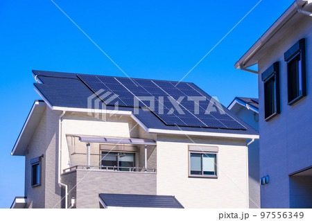 ソーラー発電の新築再エネ住宅 ソーラー発電の新築再エネ住宅 97556349