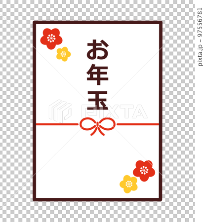 New Year's gift pouch illustration material New Year's gift pouch illustration material 97556781