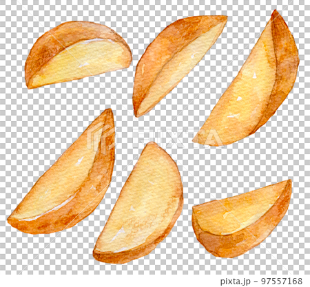 ポテトフライ　水彩イラスト 97557168