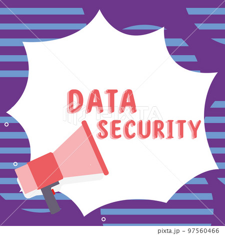 Writing displaying text Data Security. Business showcase Confidentiality Disk Encryption Backups Password Shielding 97560466