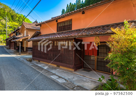 高梁　成羽町　吹屋　下谷の町並み 97562500