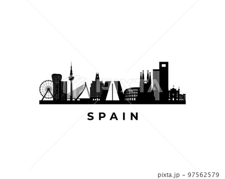 Vector Spain skyline.  97562579