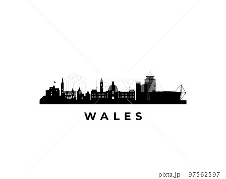 Vector Wales skyline. Vector Wales skyline. 97562597