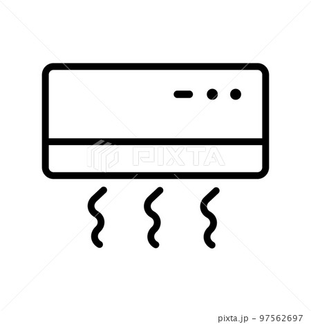 エアコンや暖房のアイコン。空調設備。ベクター。 97562697