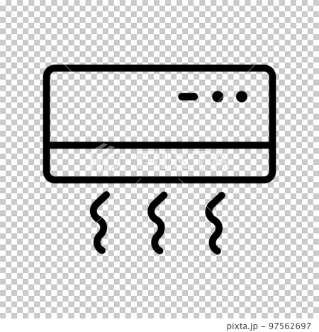 エアコンや暖房のアイコン。空調設備。ベクター。 97562697