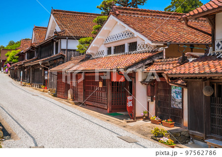 岡山県　高梁　成羽町　吹屋の町並み 97562786