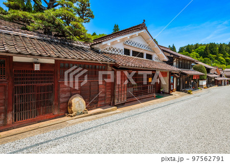 岡山県　高梁　成羽町　吹屋の町並み 97562791