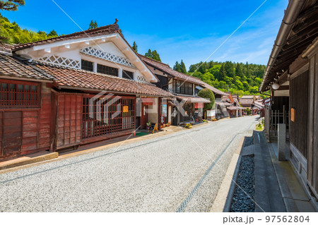 岡山県 高梁 成羽町 吹屋の町並み 岡山県 高梁 成羽町 吹屋の町並み 97562804