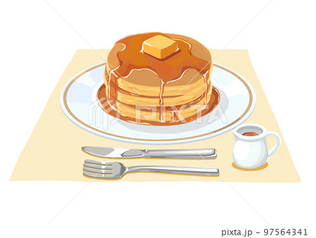 パンケーキのイラスト パンケーキのイラスト 97564341