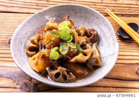 牛すじとれんこんのどて煮 牛すじとれんこんのどて煮 97564661