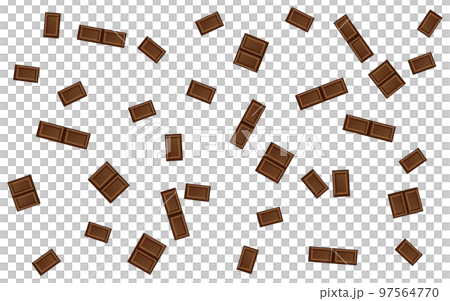 Scattered chocolate background chocolate 97564770