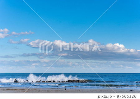 荒浜海岸　深沼海水浴場　深沼ビーチコート 97565326