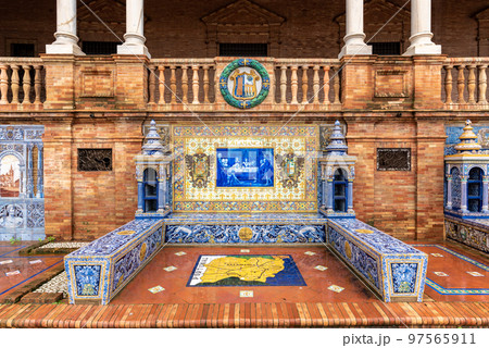 Plaza de Espana Spanish Square in Sevilla Spain Plaza de Espana Spanish Square in Sevilla Spain 97565911