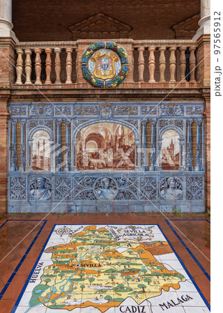 Plaza de Espana Spanish Square in Sevilla Spain Plaza de Espana Spanish Square in Sevilla Spain 97565912