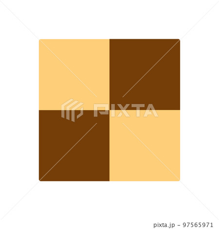 ココアとバニラの市松模様クッキー 97565971