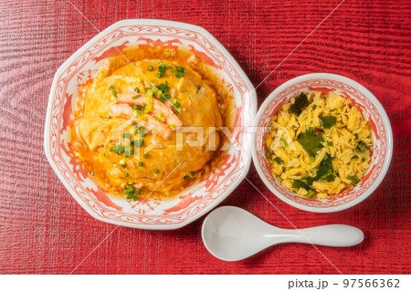 蟹チャーハン Chinese food Crab fried rice 蟹チャーハン Chinese food Crab fried rice 97566362