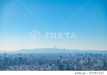 都市風景　素材　イメージ 97567327