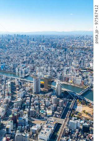 都市風景　素材　イメージ 97567412
