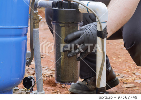 Performing maintenance on equipment, including replacement of replaceable water filters an regular basis 97567749