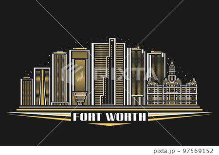 Vector illustration of Fort Worth Vector illustration of Fort Worth 97569152