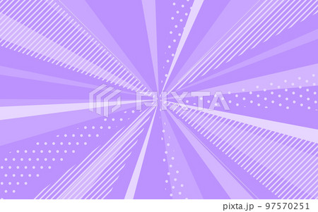ポップでかわいい紫色の放射状の線 97570251