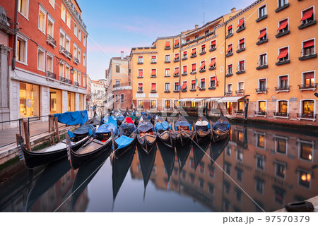 Venice, Italy with Gondolas Venice, Italy with Gondolas 97570379