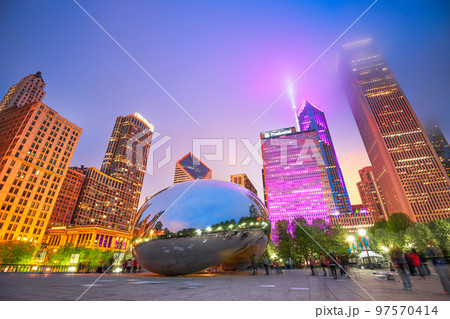 Cloud Gate in Chicago, Illinois Cloud Gate in Chicago, Illinois 97570414
