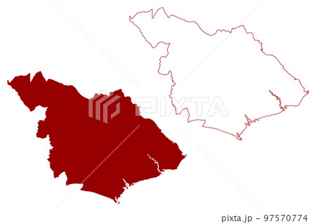 New Forest Non-metropolitan district (United Kingdom of Great Britain and Northern Ireland, ceremonial county Hampshire or Hants, England) map vector illustration, scribble sketch map New Forest Non-metropolitan district (United Kingdom of Great Britain and Northern Ireland, ceremonial county Hampshire or Hants, England) map vector illustration, scribble sketch map 97570774