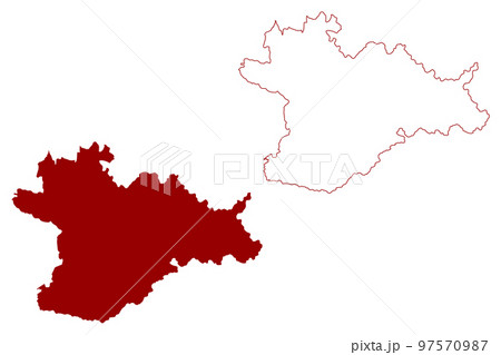 South Norfolk Non-metropolitan district (United Kingdom of Great Britain and Northern Ireland, ceremonial county Norfolk, England) map vector illustration, scribble sketch map South Norfolk Non-metropolitan district (United Kingdom of Great Britain and Northern Ireland, ceremonial county Norfolk, England) map vector illustration, scribble sketch map 97570987