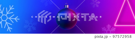 Christmas and New Year eve banner.  97572958