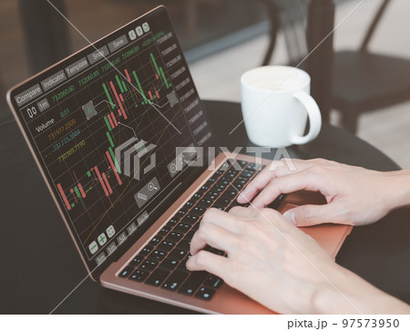 Stock market Investments Funds and Digital Assets. Business finance technology and investment concept. Businessman analysis forex trading graph financial data. Business finance. currency exchange, Stock market Investments Funds and Digital Assets. Business finance technology and investment concept. Businessman analysis forex trading graph financial data. Business finance. currency exchange, 97573950