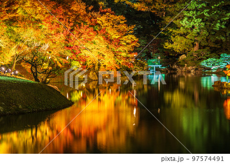 【高松市】栗林公園 秋のライトアップ【紅葉】 【高松市】栗林公園 秋のライトアップ【紅葉】 97574491