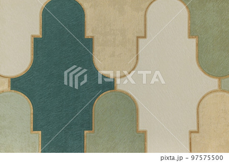 Wallcovering background pattern with geometric ornament. Seamless pattern, texture Wallcovering background pattern with geometric ornament. Seamless pattern, texture 97575500