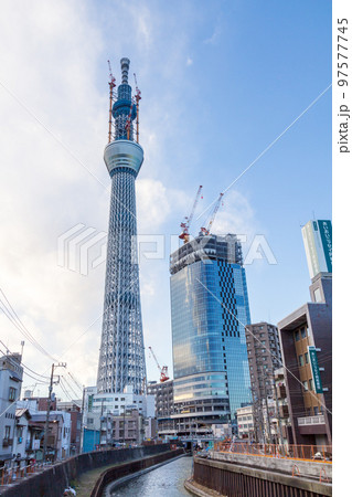 「東京都」建設中の東京スカイツリー 「東京都」建設中の東京スカイツリー 97577745