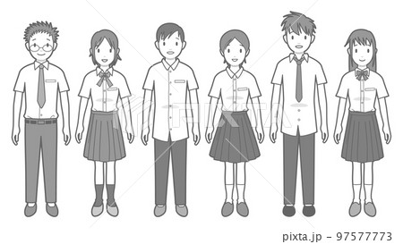 学生のベクターイラスト 97577773