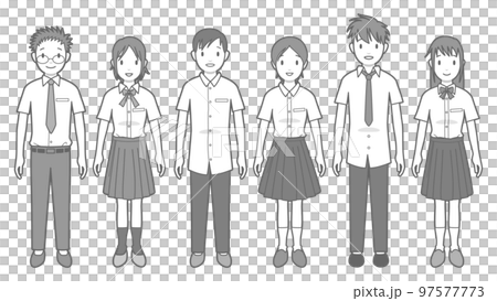 学生のベクターイラスト 97577773