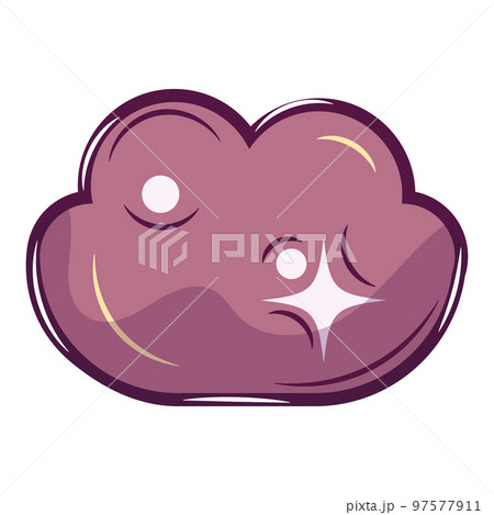 Isolated colored astrology cloud icon Vector 97577911