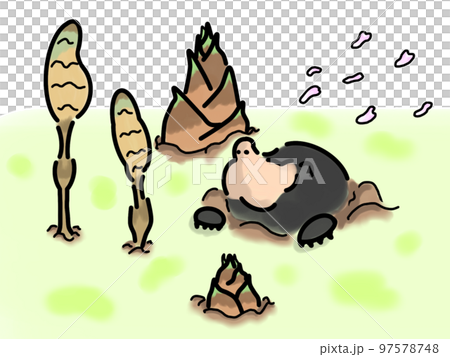 春天的形象,隨意的插圖 春天的形象,隨意的插圖 97578748