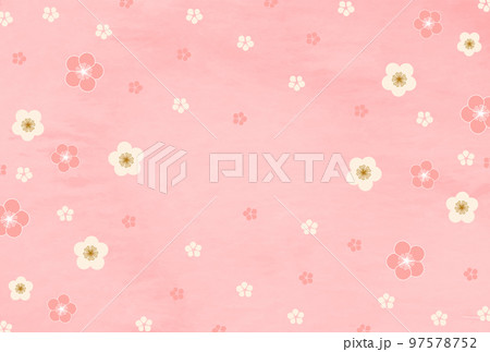 梅　和柄　春　背景 97578752