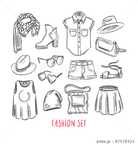 set of female clothing 97579333