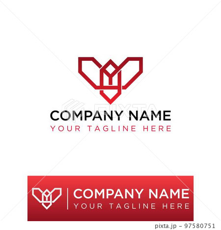 elegant and professional letter T or Y like transformer head in line out Image graphic icon logo design abstract concept vector stock. Can be used as a symbol associated with initial or tech. 97580751