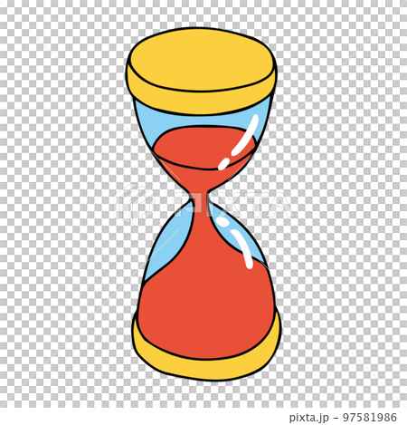 Illustration of an hourglass 97581986