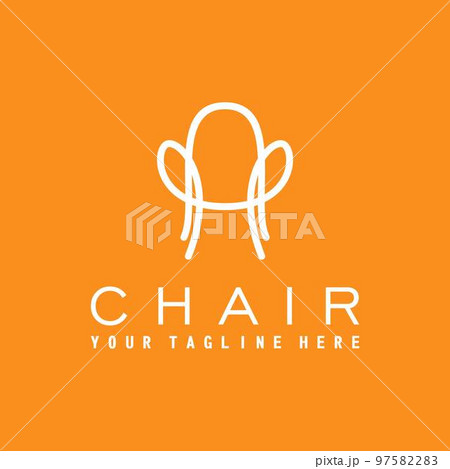 Simple and unique Chair with line out minimalist Image graphic icon logo design abstract concept vector stock. Can be used as a symbol related to furniture. 97582283