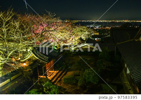 【滋賀・坂本】西教寺の参道通り抜けもみじのトンネル、彩り艶やかなライトアップが素敵でした 97583395